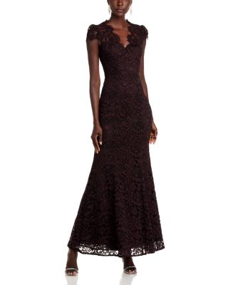Eliza J - Scalloped-Edge Lace Gown