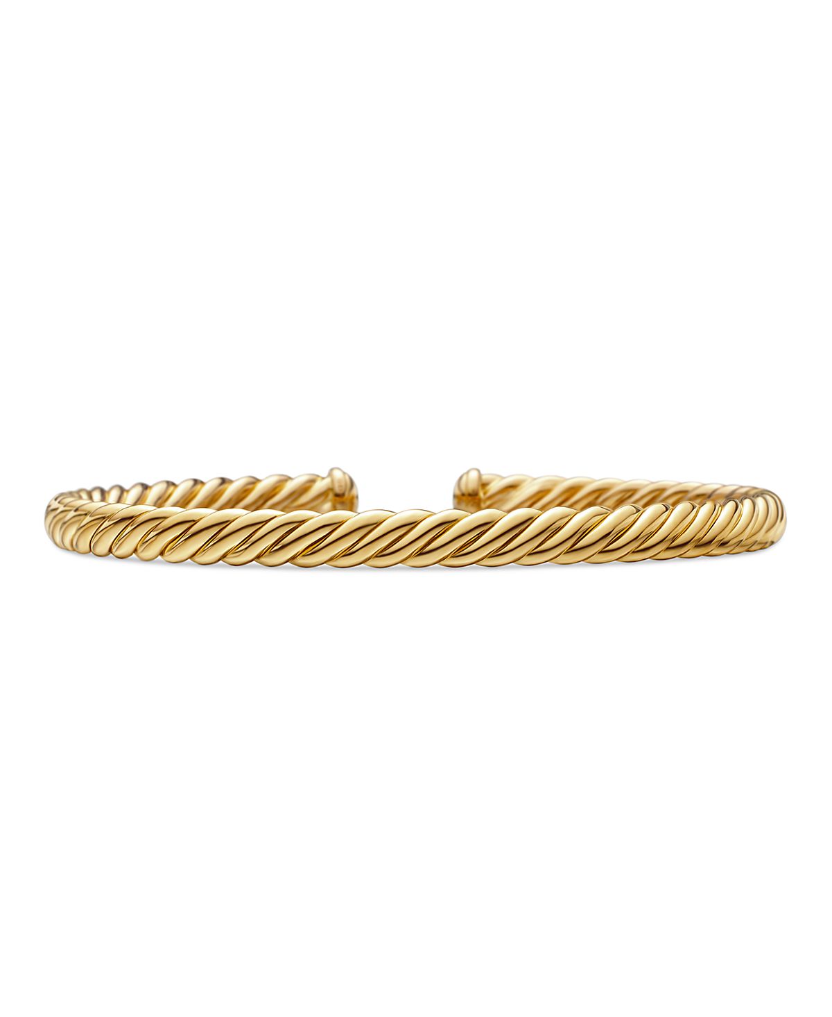 David Yurman 18K Yellow Gold Cablespira Cuff Bracelet