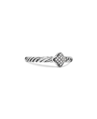 David Yurman Quatrefoil Ring with Diamonds