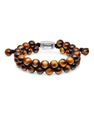 David Yurman - Men's Spiritual Beads Two-Row Bracelet with Tiger's Eye