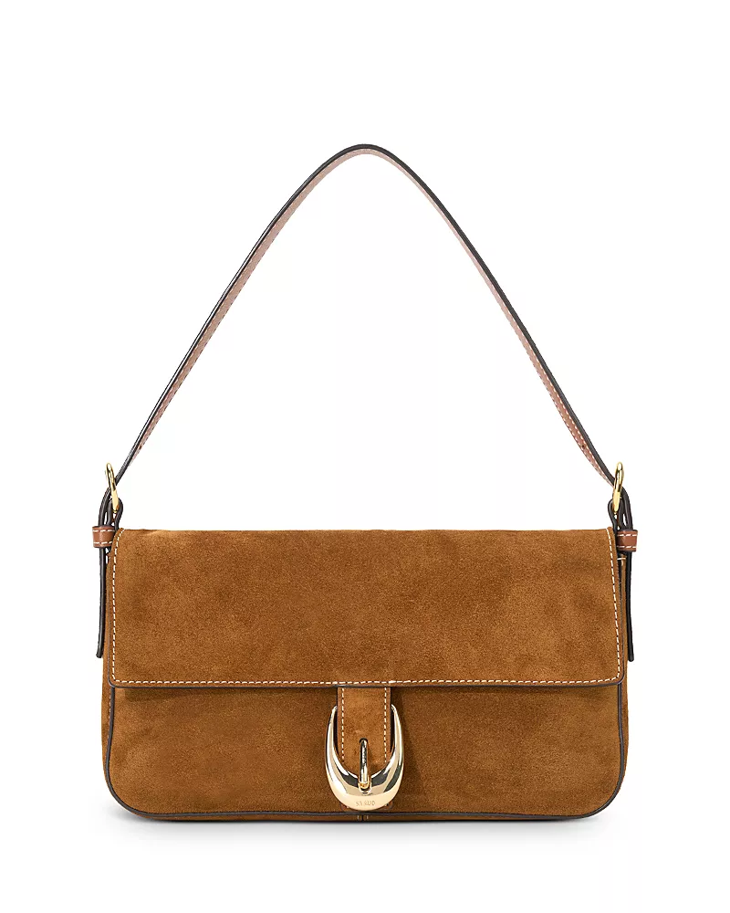 Staud Harlow Suede Shoulder Bag
