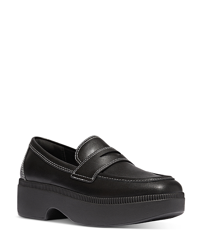 Fitflop F-luma Platform Loafer In Black