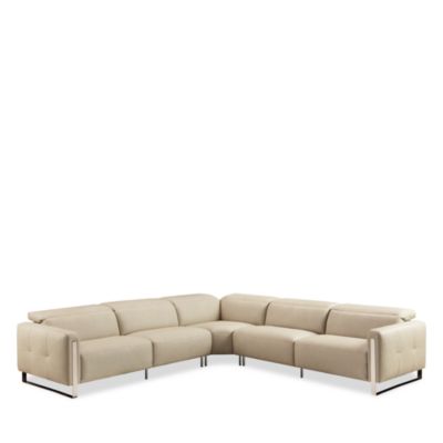 Giada 5-Piece Power Reclining Leather Sectional