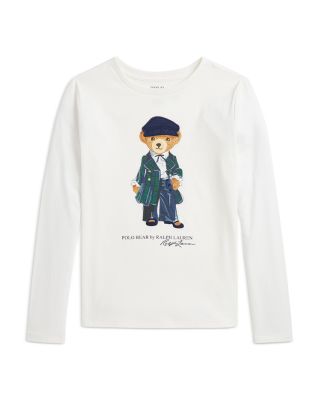 Ralph Lauren - Girls' Polo Bear Tee - Big Kid