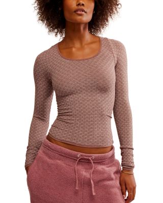 Free People Love Letter Long Sleeve Top