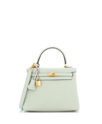 Pre-Owned HERMÈS - Kelly 25 Handbag Grey Togo with Gold Hardware