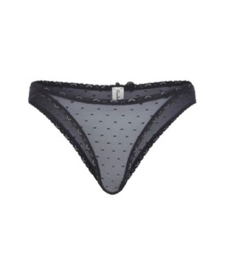 Peachaus Women's Ume Recycled-Lace Mid-Rise Underwear