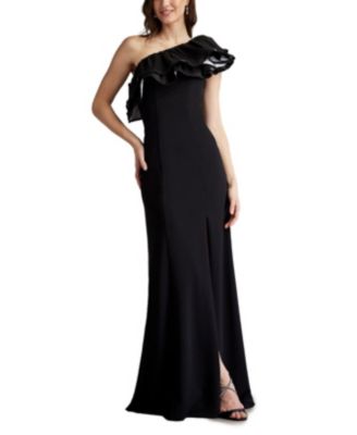 Tadashi Shoji - Roni One-Shoulder Ruffle Gown