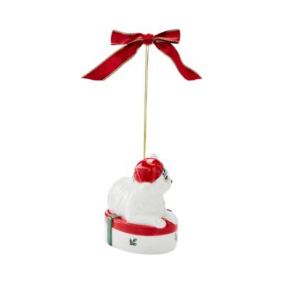 Christmas Tree Giftbox Kitten Ornament