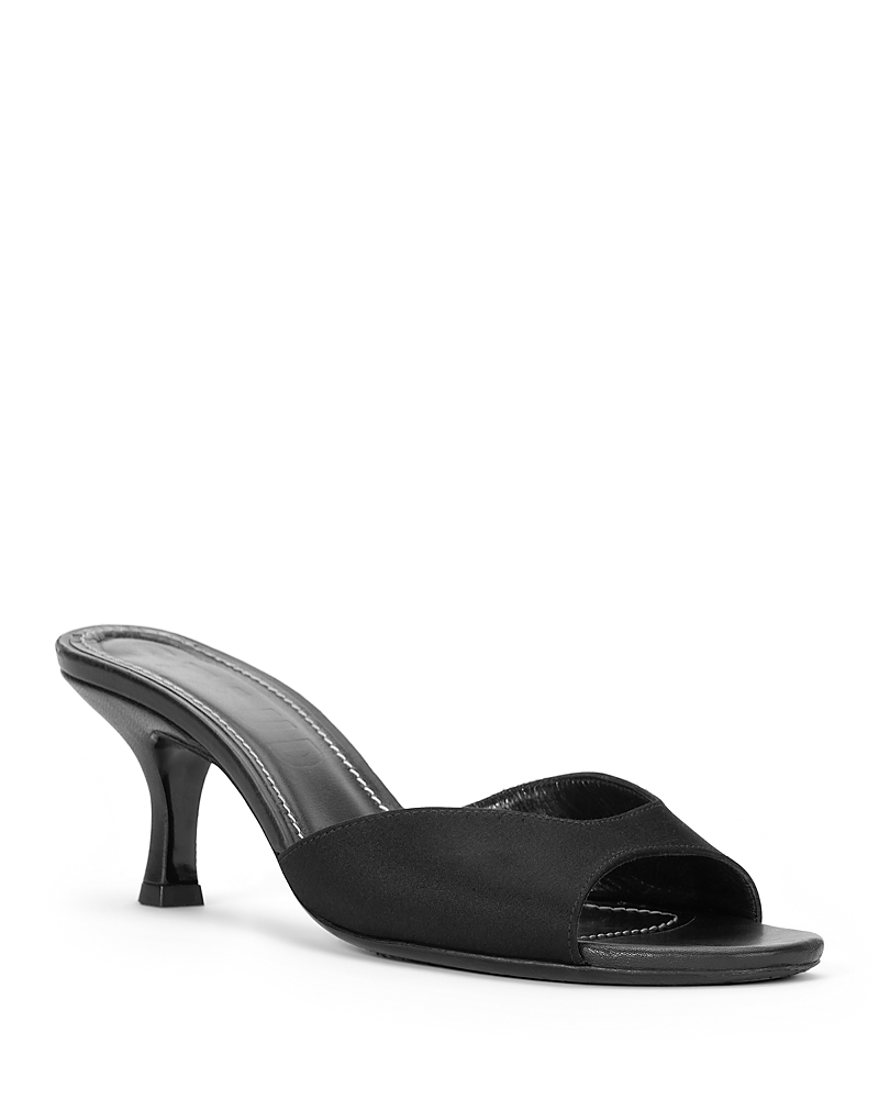 Staud Women's Brigette Mule Sandals In Black Satin