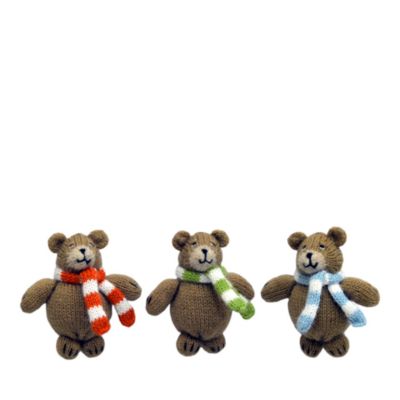 Melange - Bear Ornaments, Set of 3