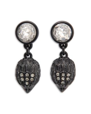 Kurt Geiger London Signature Eagle Stone Drop Earrings