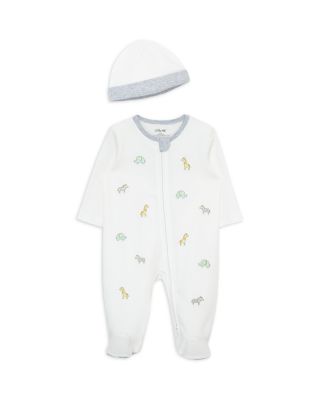 Boys' Safari Animals Footie With Hat - Baby