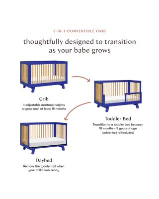 Hudson 3-in-1 Convertible Crib