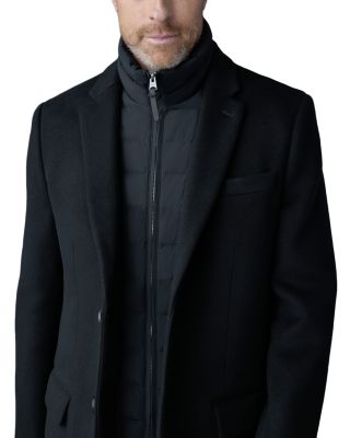 3-in-1 Wool Coat with Removable Down Liner