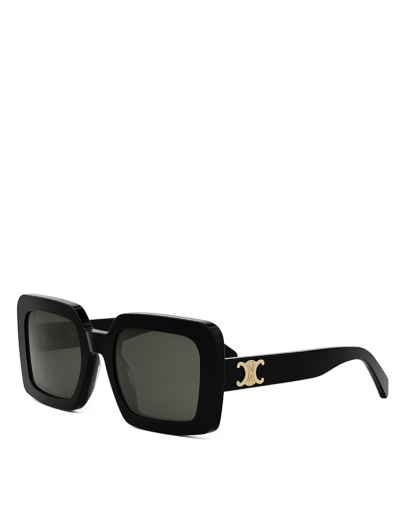 Celine Triomphe Square Sunglasses, 56mm