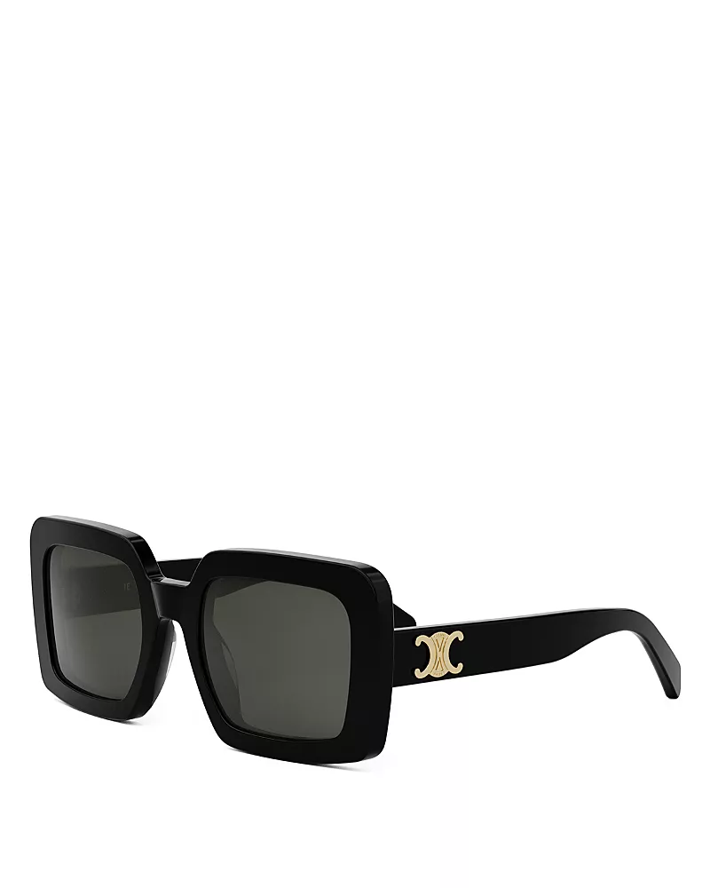 Celine Triomphe Square Sunglasses, 56mm