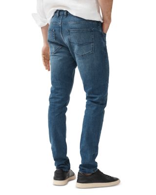 Oaro Slim Fit Italian Denim Jeans in Bright Blue 