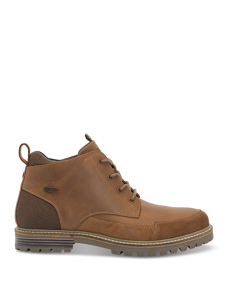 Barbour Mens Beige Readhead Suede Chukka Boots In Timber Tan
