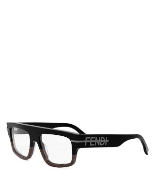 Fendi Fendigraphy Geometric Eyeglasses, 54mm