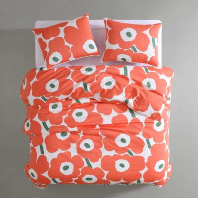 Unikko Cotton Sateen Floral Duvet Cover Set