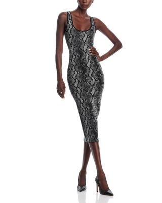Michael Kors - Snake Jacquard Scoop Neck Dress