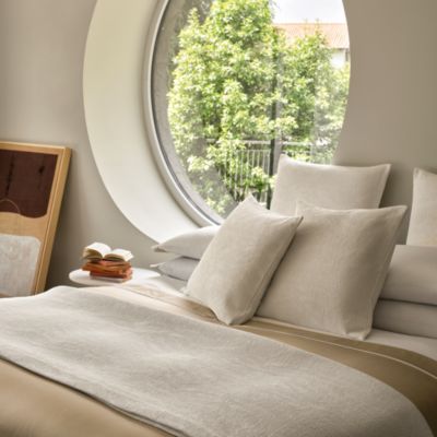 Luxury Cloud Cotton &amp; Silk Textured Euro Sham - Exclusive