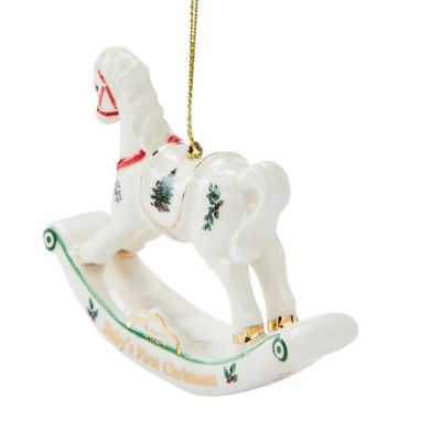 Christmas Tree Baby's First Horse Ornament 2024