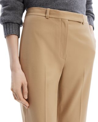 Wool High Waisted Tapered Pants