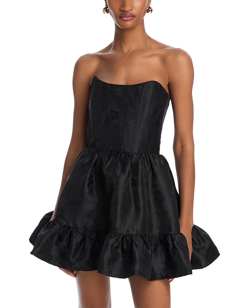 V. Chapman Ginny Corset Lace Up Back Mini Dress