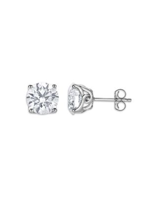 Bloomingdale's Fine Collection - Lab Grown Diamond Tulip Setting Stud Earrings in 18K White Gold, 2.0 ct. t.w.