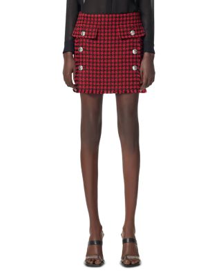 Versace Windowpane Mini Skirt