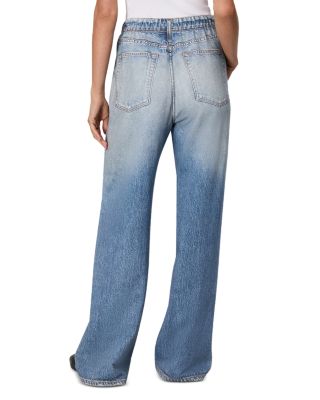 Miramar High Rise Wide Leg Cotton Terry Sweatpant Jeans in Noosa
