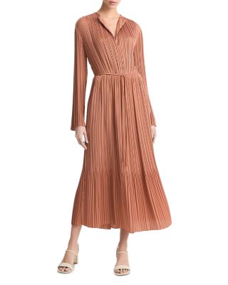 Vince Pleated Midi Dress