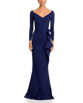 Silveria Side Ruffle Gown