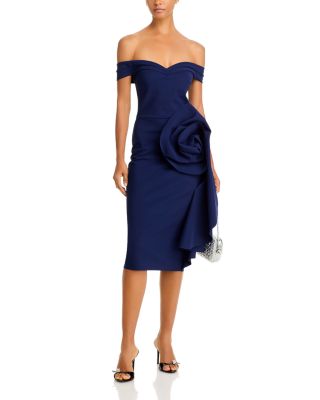 Off-the-Shoulder Cocktail Dress