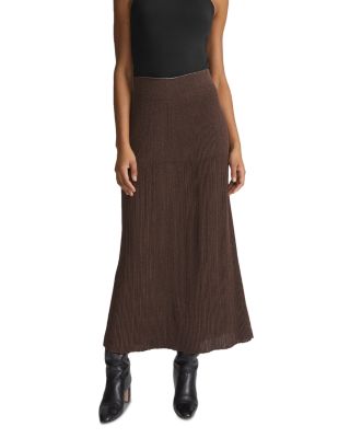 Lafayette 148 New York Rib Knit Pull On Skirt