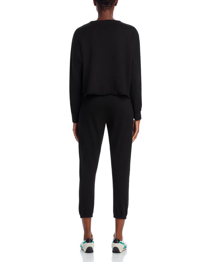 Tessa Cropped Raw Hem Pullover Sweatshirt - Exclusive