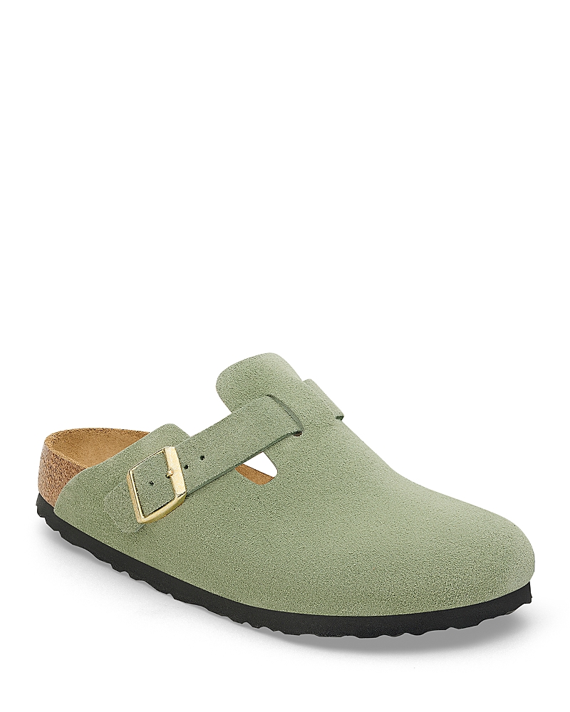 Birkenstock Womens Buckle Clogs In Green