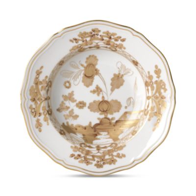 Ginori 1735 Oriente Italiano Gold Soup Plate