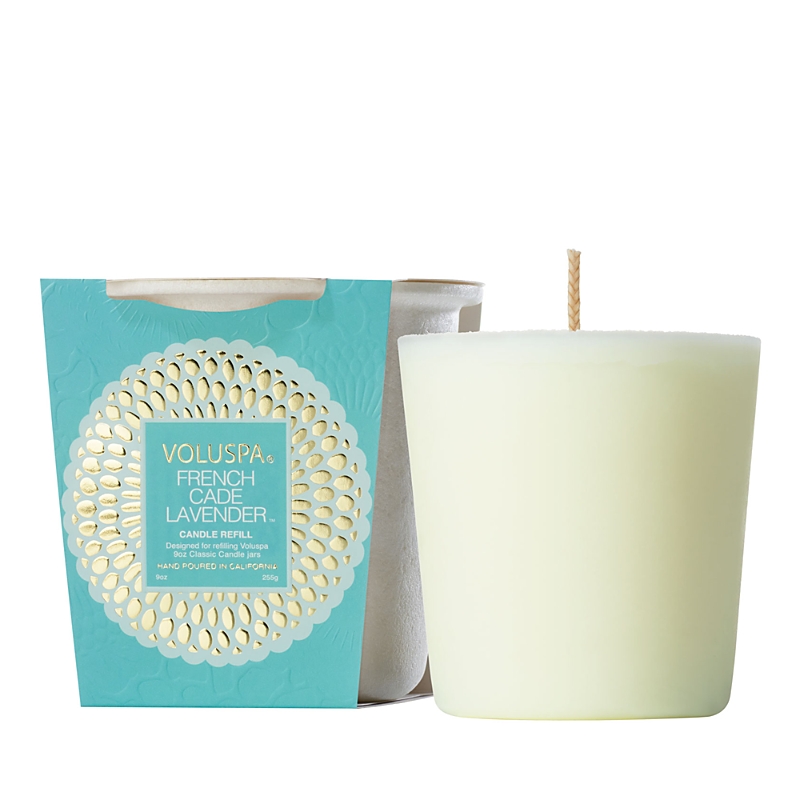 Voluspa French Cade Lavender Classic Candle Refill, 9 oz.
