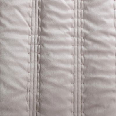 Velvet Linear Stitch 3 Piece Quilt Set, King