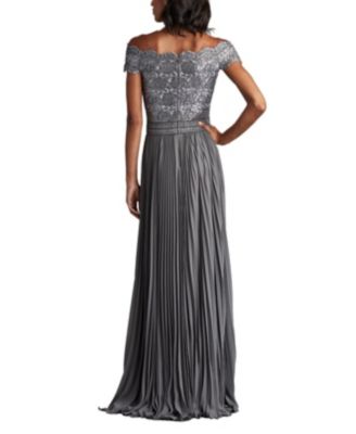 Bode Sequin Embroidered Lace and Tulle Gown
