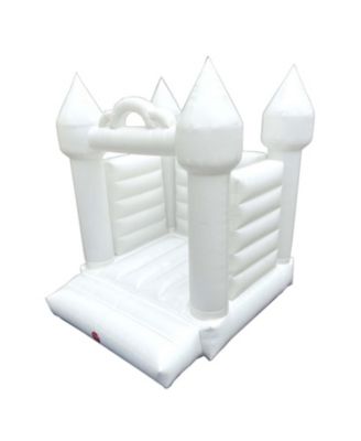  White Inflatable Without Blower Foot - Big Inflatable Bouncer House Castle Unit for Weddings - Jumphouse for Photo Shoots for Kids