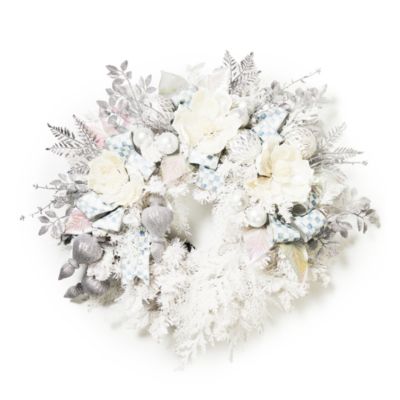 Mackenzie-Childs Crystal Palace Illuminated White 32 Wreath