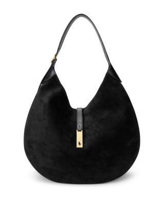 Polo Ralph Lauren Polo ID Large Suede Shoulder Bag
