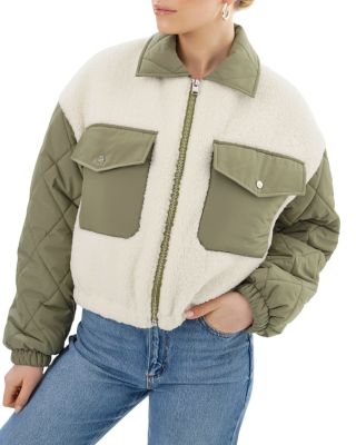 Peyton Mixed Media Jacket