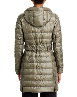 Cypress Hooded Mid-Length Down Coat - Black Label