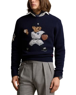 Polo Ralph Lauren - Regular Fit Yankees Bear Wool Sweater