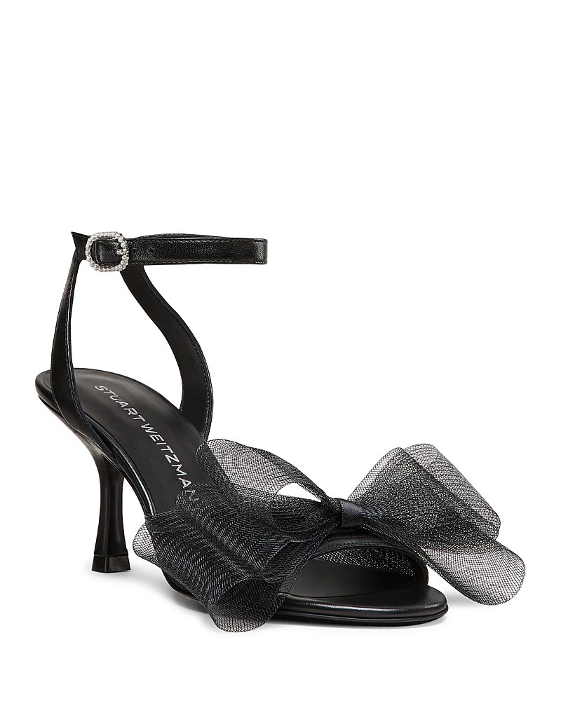 Stuart Weitzman Women's Blushing Bow 75 Mid Heel Sandals